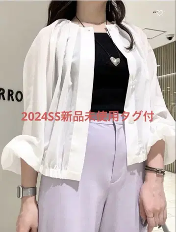2024년 구매 UNITED ARROWS 보일 개더 셔츠 블루종