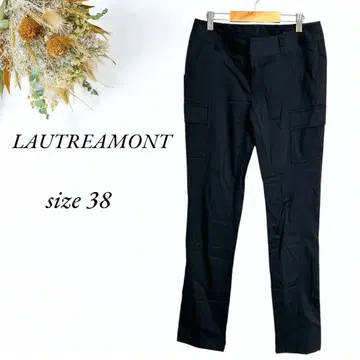 LAUTREAMONT 카고 팬츠 사이즈 38 블랙 바지 일본제 3711
