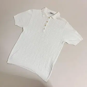 Herno 헬노 케이블 니트 썸머 니트 피케 셔츠 사이즈 42