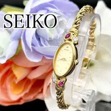 작동 손목시계 SEIKO 세이코 오벌 4P 골드 드레스 I03