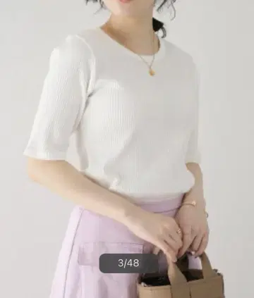 LaTotalite 리브 크루넥 풀오버