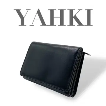 YAHKI 3단 폴더형 지갑 블랙 미니 컴팩트 지갑