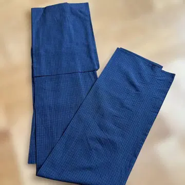 홑옷 코몬 네이비 체크