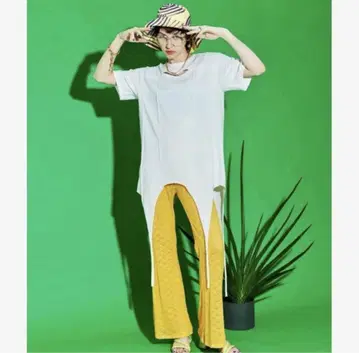 새상품급 [ MAISON SPECIAL ] 헴 스트랩 오버 T셔츠