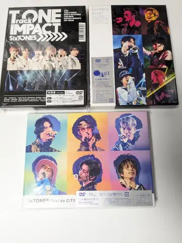 SixTONES 라이브 DVD 초회판 3개 세트