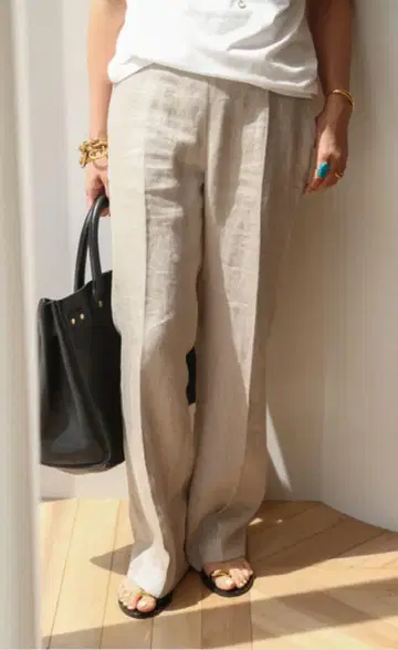 Deuxieme Classe LINEN CHINO 팬츠 베이지