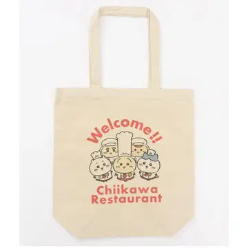 [미사용 새상품] 치이카와 레스토랑 토트백 Welcome 내추럴
