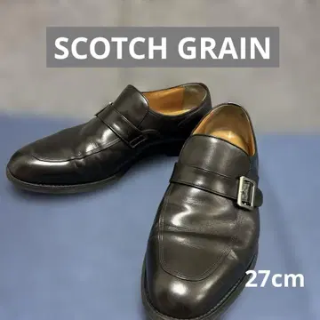 SCOTCH GRAIN 신발 블랙 가죽 비즈니스 슈즈 27cm