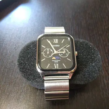 CASIO 손목시계 3744 문 페이스 블랙