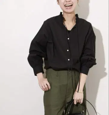 JOURNAL STANDARD relume 하이 카운트 코튼 스탠드 칼라
