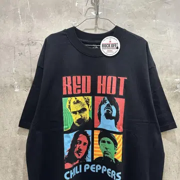 미사용 레드 핫 칠리 페퍼스 렛치리 티셔츠 밴드T ROCK OFF