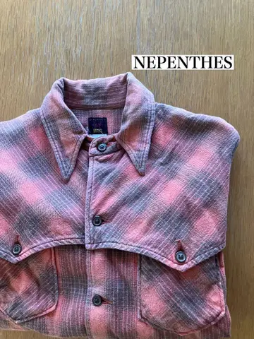 NEPENTHES HOGGS 플란넬 셔츠 긴팔