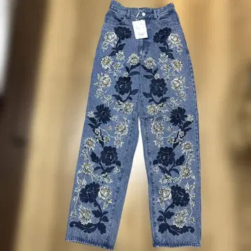 CLANE 자수 데님 팬츠