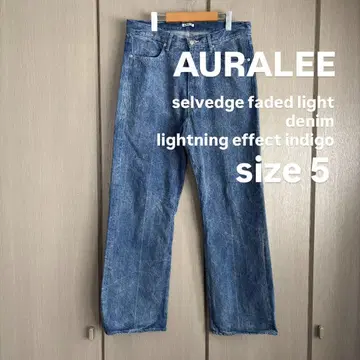 AURALEE SELVEDGE FADED LIGHT DENIM 오라리