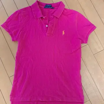 Ralph Lauren 스키니 피케 셔츠 M 핑크