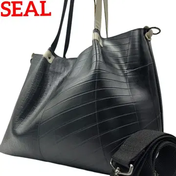 SEAL 2way 토트백 비즈니스 백 A4 타이어 블랙 바이컬러