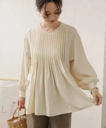 URBAN RESEARCH DOORS 턱 볼륨 슬리브 블라우스