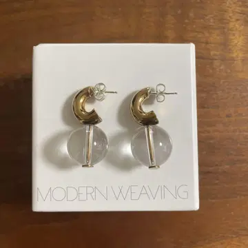 MODERN WEAVING MINI C-CURVE HOOPS 귀걸이