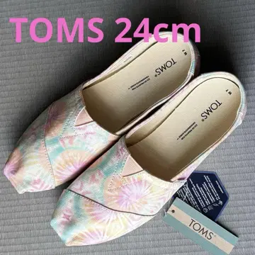 TOMS 캔디 핑크 타이다이 패턴 24cm 새상품