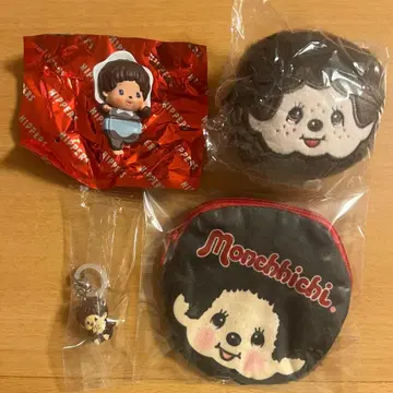몬치치 히퍼즈 페이스 봉제인형 메지루시 액세서리 후와모코 파우치