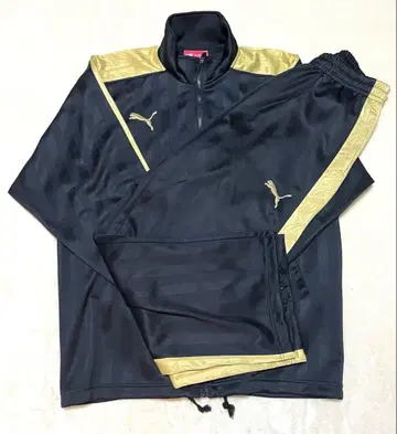 푸마 puma 저지 셋업 상하의 세트 빅 로고 자수