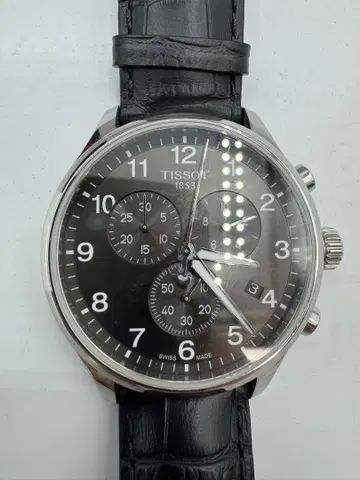 Tissot 크로노그래프 손목시계 블랙