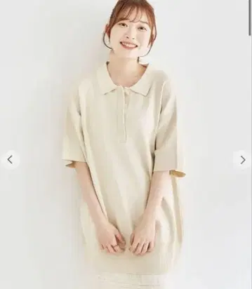 폴로 니트 미니 원피스