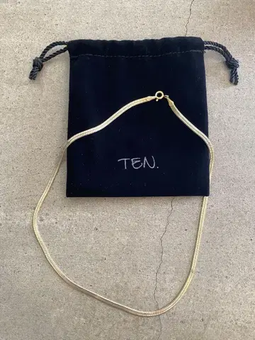 Ten. 골드 스네이크 체인 목걸이