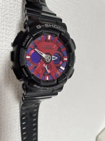 G-SHOCK 아날로그/디지털 시계 블랙 레드