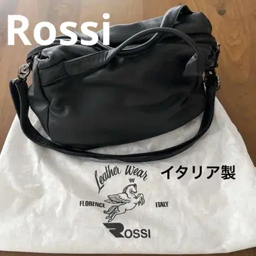 Rossi 블랙 가죽 숄더백