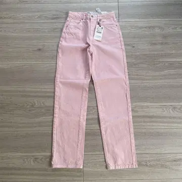 ZARA 스트레이트 데님 34 핑크
