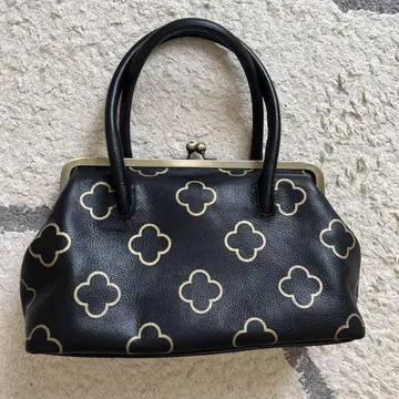 [새상품급] kuramu 가마구치 금 플라워 백 미니 보스턴 백