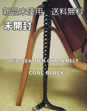 LIDNM 리듬 라이프 Llife LEATHER CHAIN BLACK
