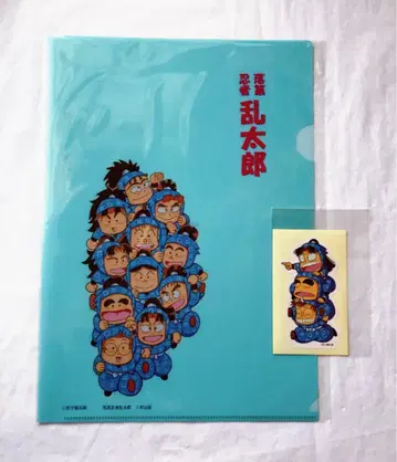 닌타마 란타로 1학년 하반 란키리신 클리어 파일 스티커 원작 그림 낙란