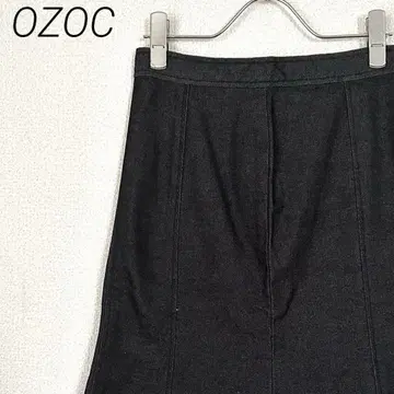 OZOC 미디 스커트 데님 머메이드 심플 스트레치 깔끔한 스타일