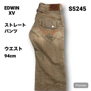 [즉시 구매 OK] EDWIN XV 스트레이트 팬츠 36인치 브라운