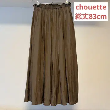 chouette/데신 개더 스커트 브라운