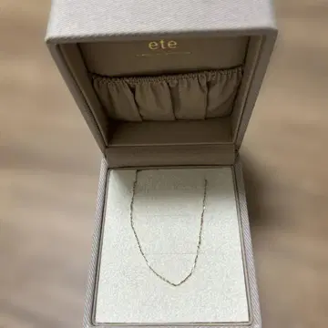 ete K10YG 미러 컷 체인 목걸이