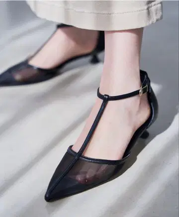 LE TALON 3.5cm T스트랩 시어 펌프스 22.5cm