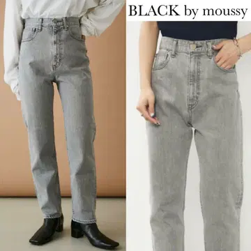 블랙 바이 마우지 드립 블렌드 라이트 그레이 데님 팬츠