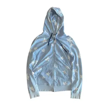 00s Many Star Design Zip Hoodie