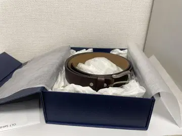 [기간 한정 500엔 가격 인하] SHIPS 다크 브라운 가죽 벨트