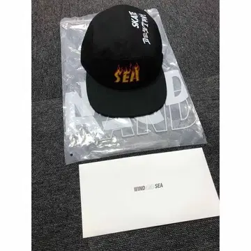 새상품 ] WIND AND SEA THRASHER 파이어 패턴 로고 캡