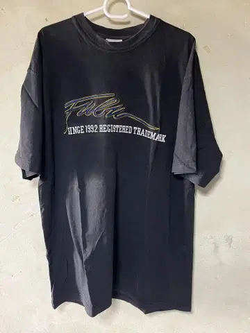 FUBU 로고 T셔츠 XXL 블랙