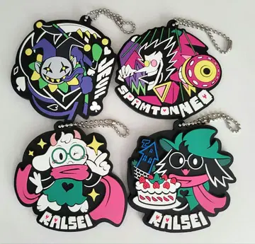Deltarune 러버 키링 4개 세트