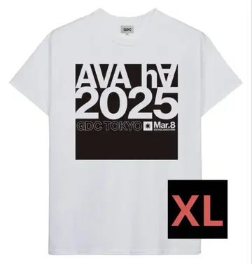 GDC AVA-Ha 2025 티셔츠 쿠마가이 타카시 XL 화이트