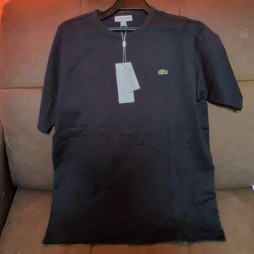 LACOSTE 블랙 티셔츠 US S