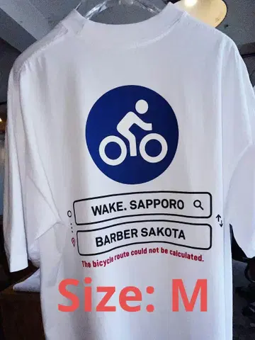 wake sapporo barber sakota bicycle tee M