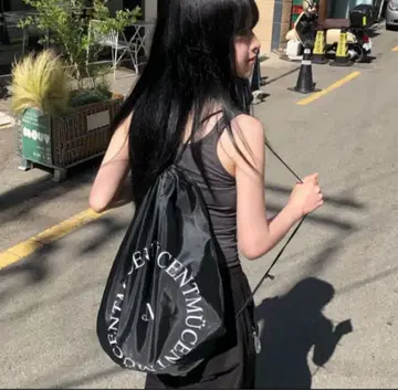 mucent 냅색 백 블랙 한국