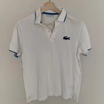 LACOSTE 피케 셔츠 화이트 사이즈 4
